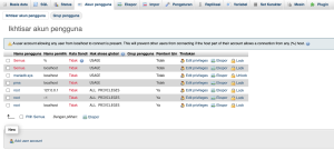 Cara Membuat Database & User di phpMyAdmin